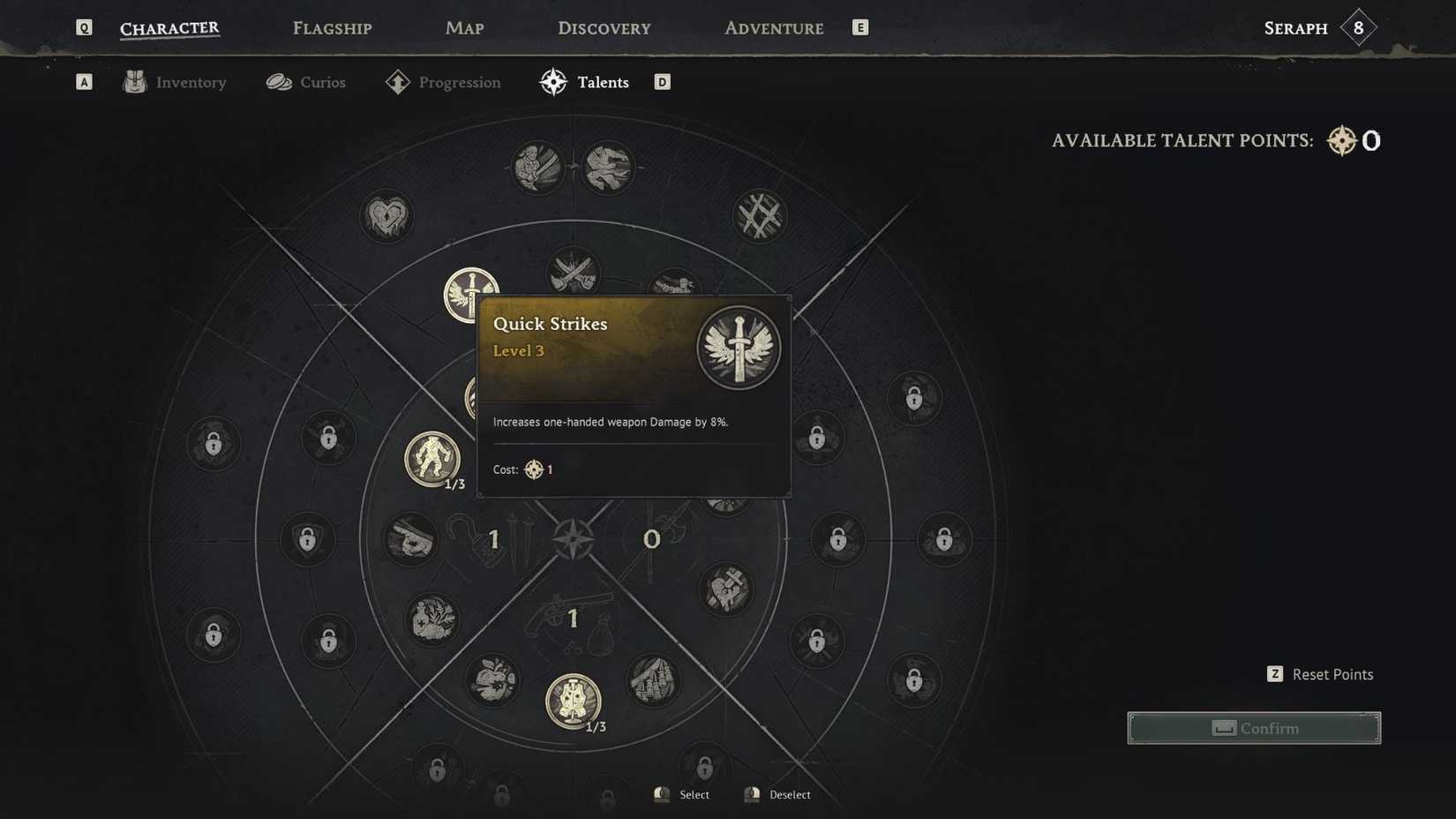 Windrose Talent Wheel