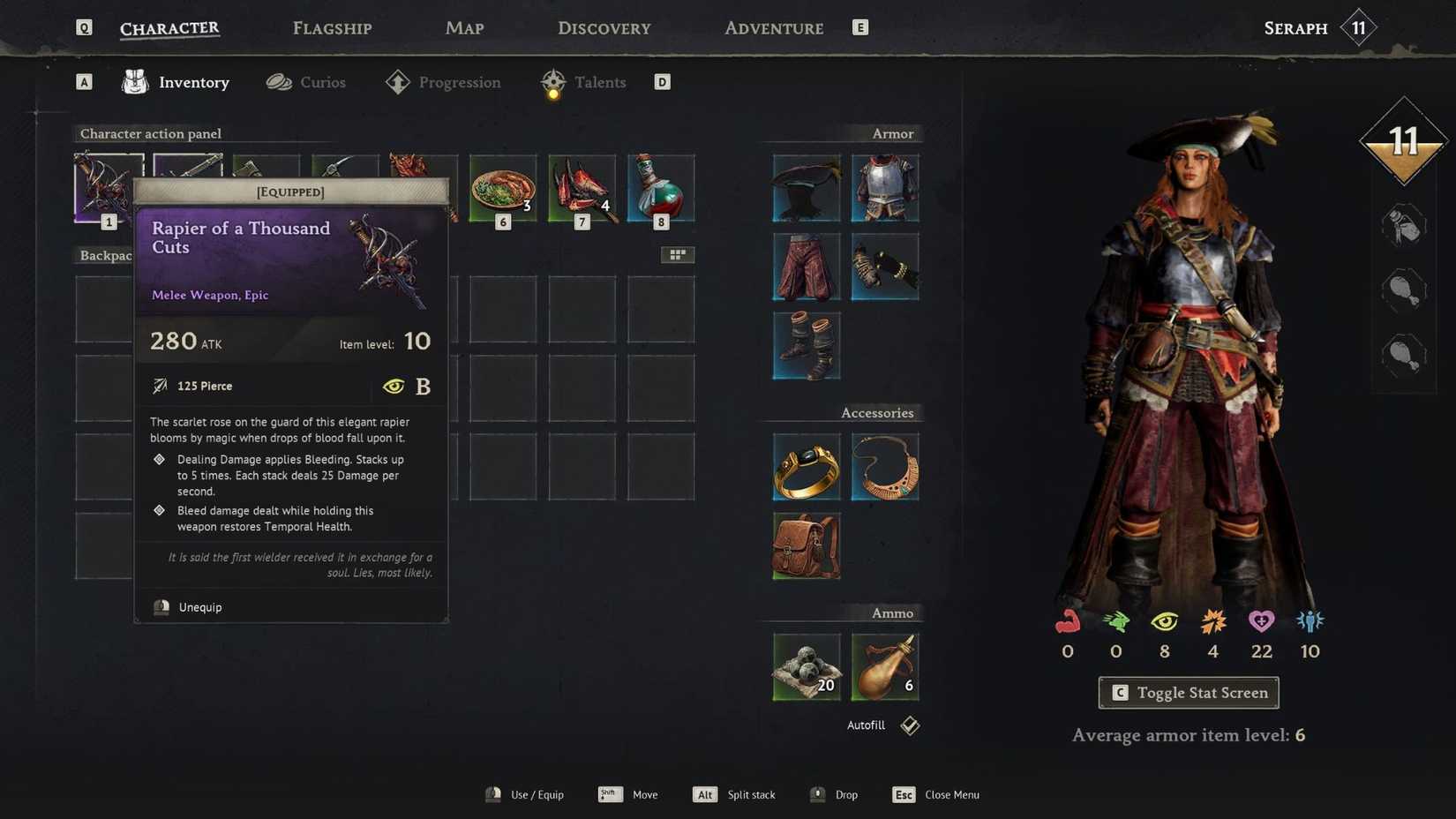 Windrose Weapon Selection