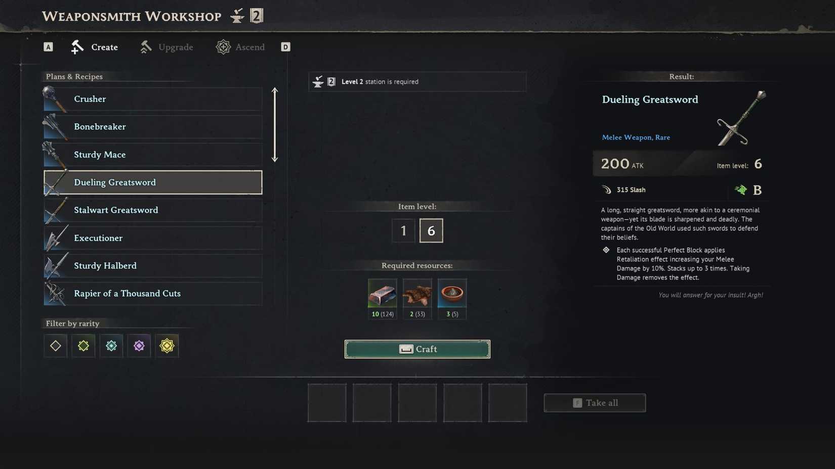 Windrose Weapon Workbench