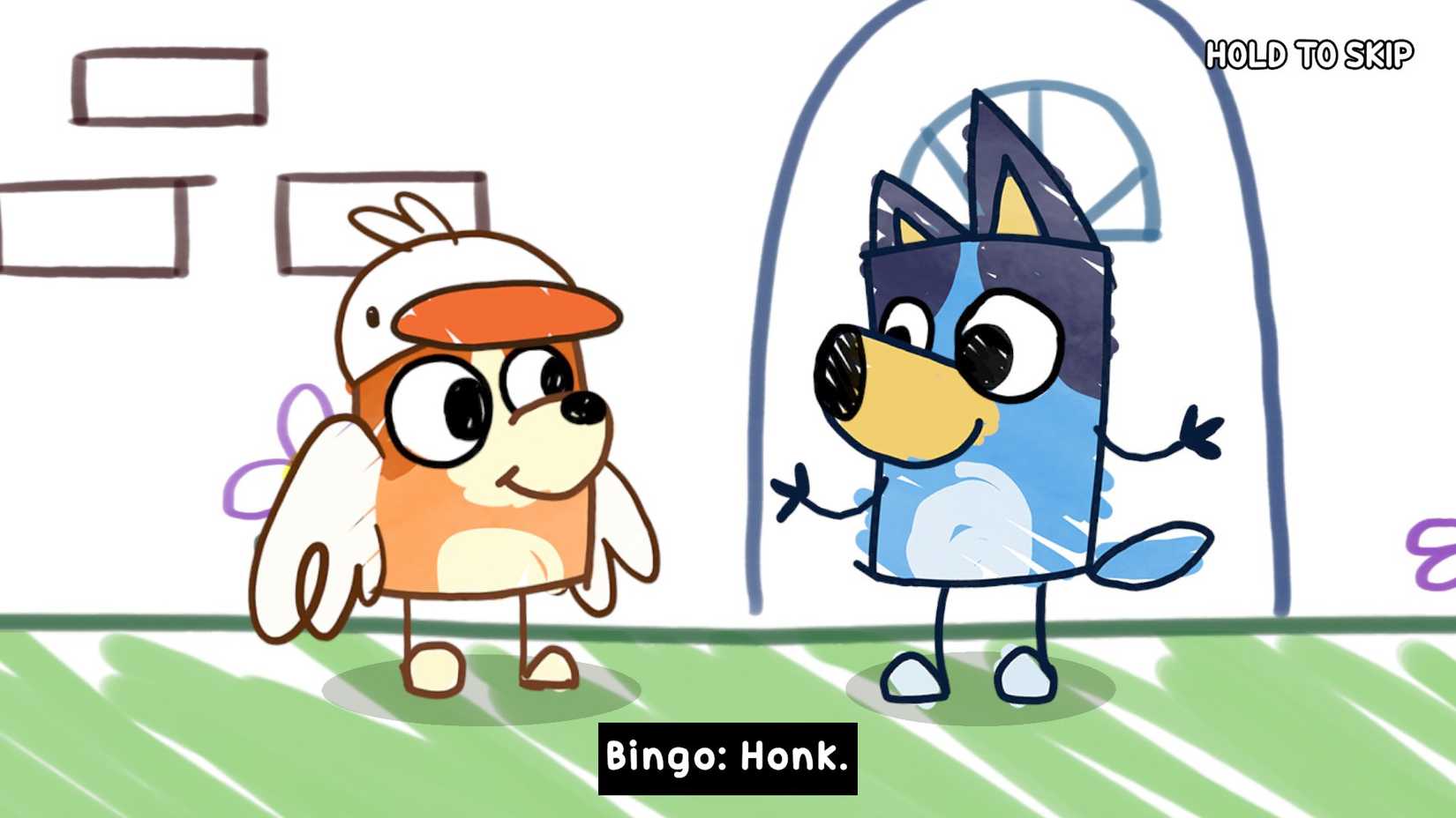 Bluey's Quest for the Gold Pen Bingo Honk