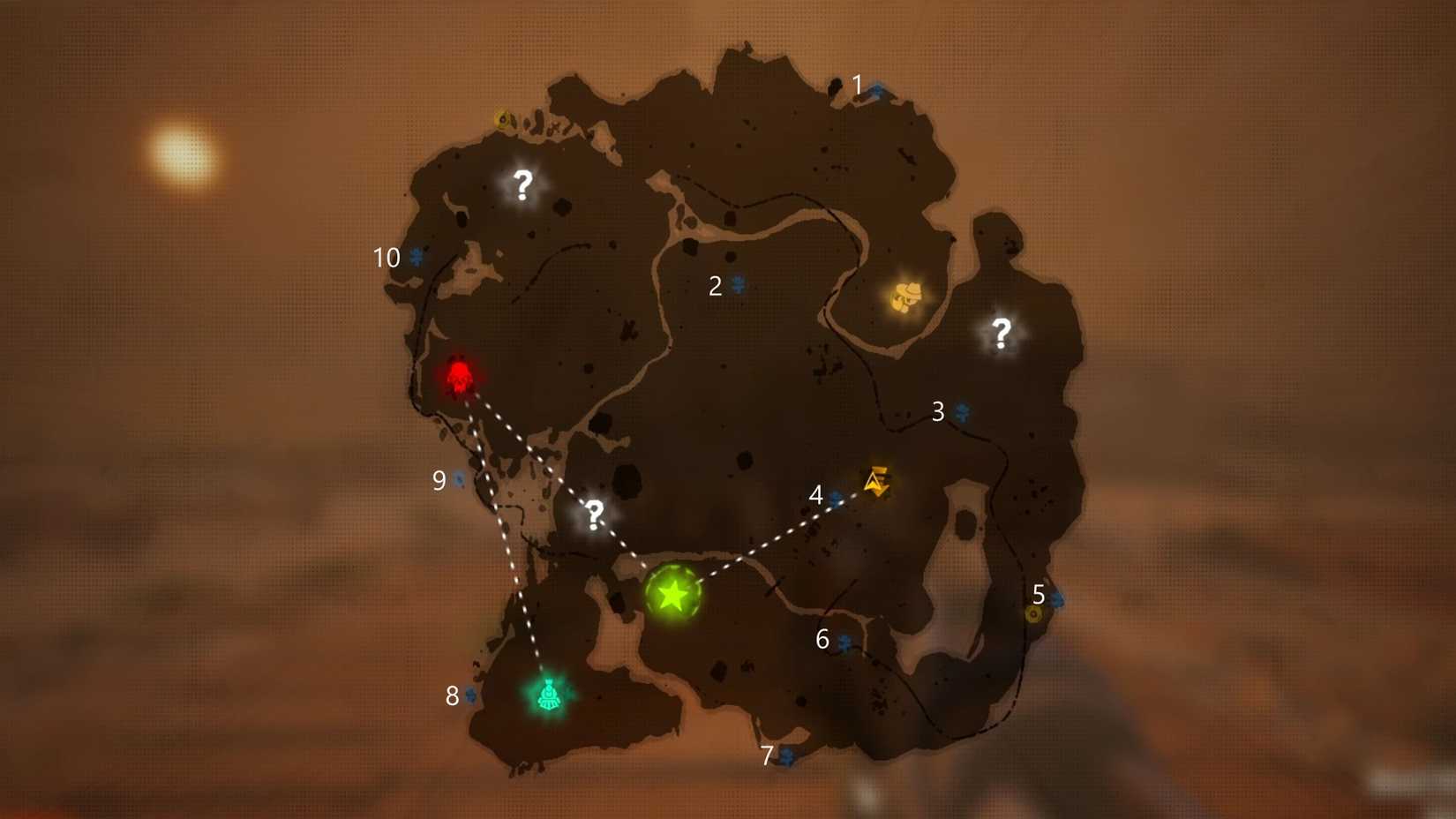 Far Far West Grave Sites Far West Map