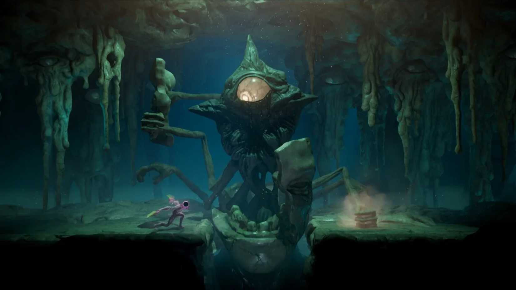 Grime Large Foe Between Two Platforms 