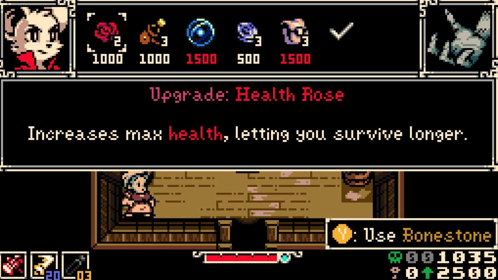 Health Rose Mina the Hollower