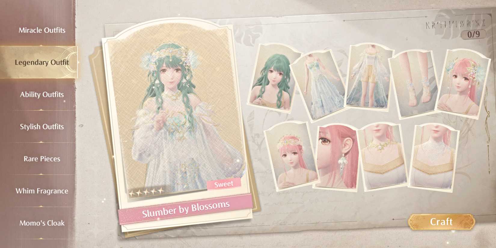 How to Get the Slumbering by Blossoms Legendary Outfit in Infinity Nikki