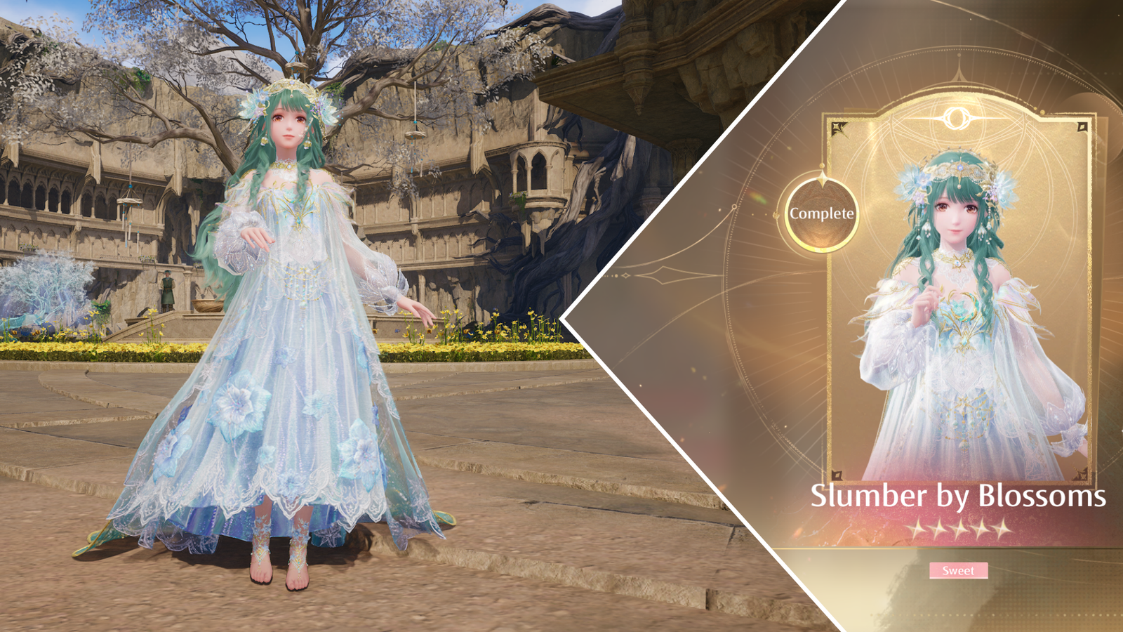 How to Get the Slumbering by Blossoms Legendary Outfit in Infinity Nikki