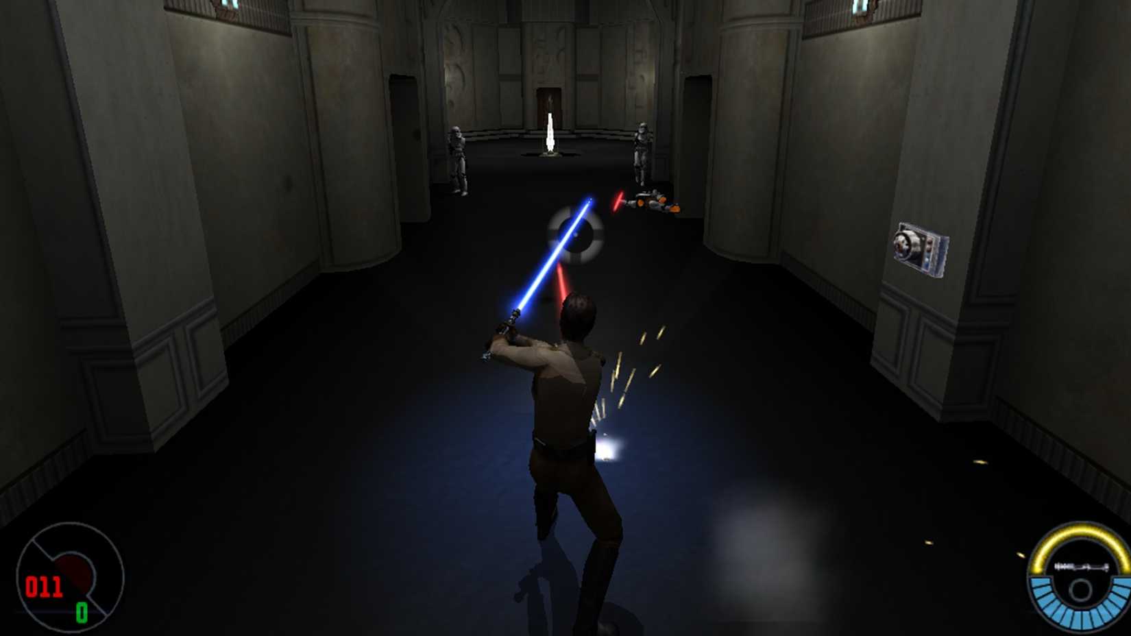 kyle deflecting stormtrooper bolts