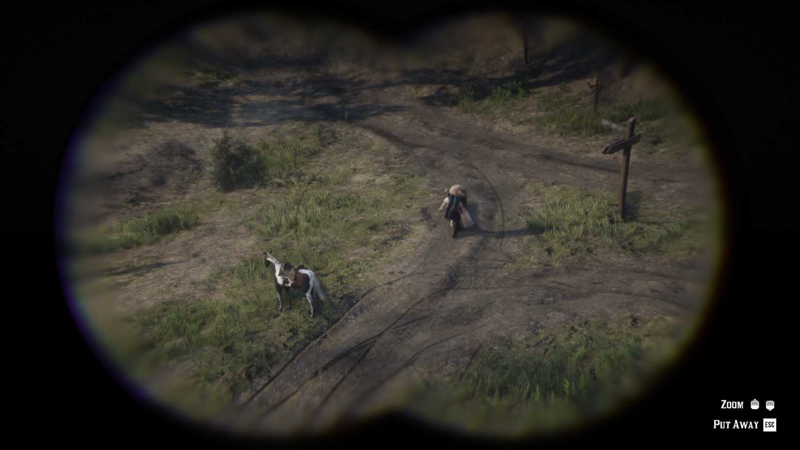 Law Officer Removing Dead Body From The Crime Scene in Red Dead Redemption 2