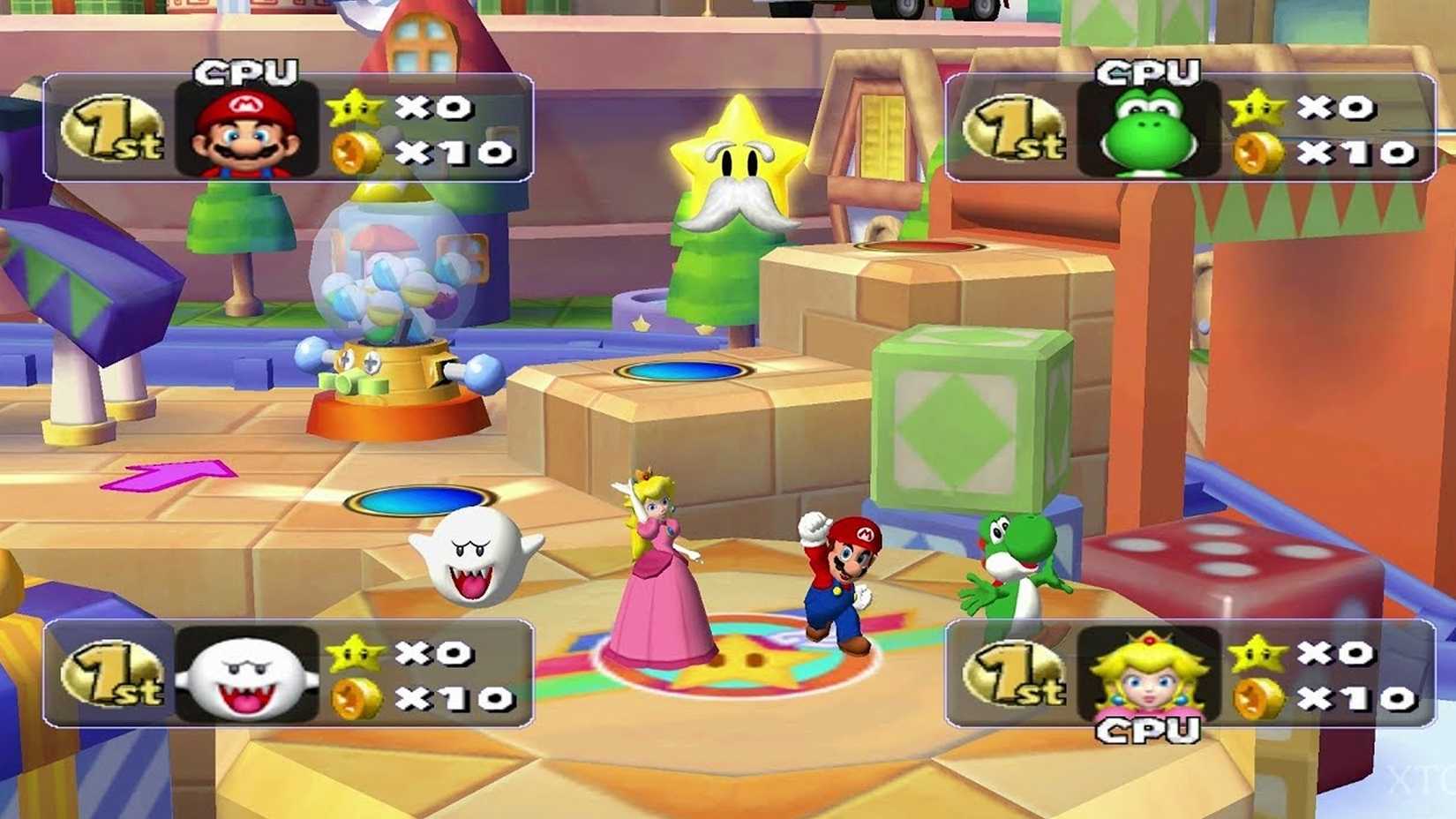 A screenshot of a game starting in Mario Party 5