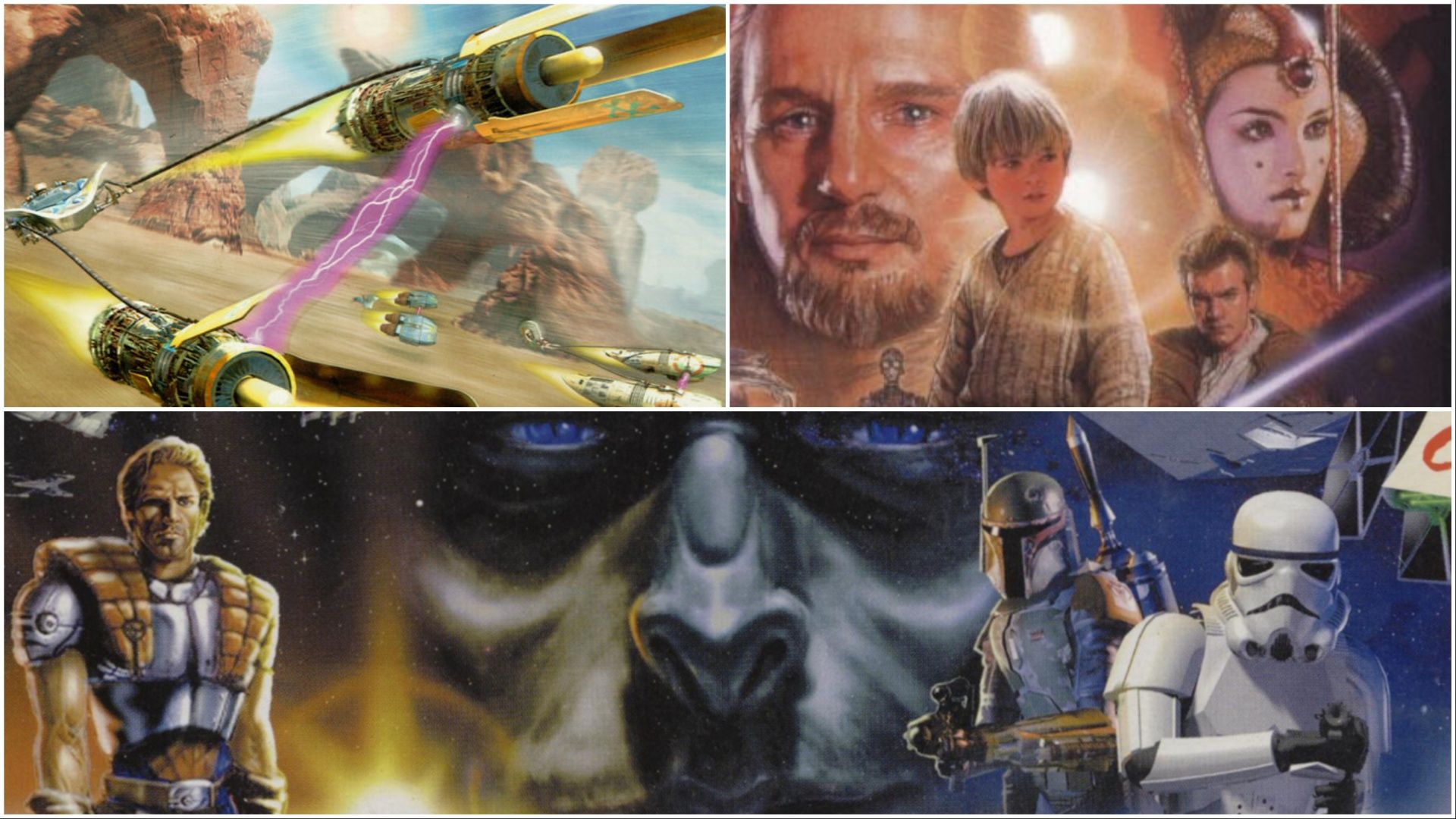 shadows of the empire, the phantom menace and episode I racer