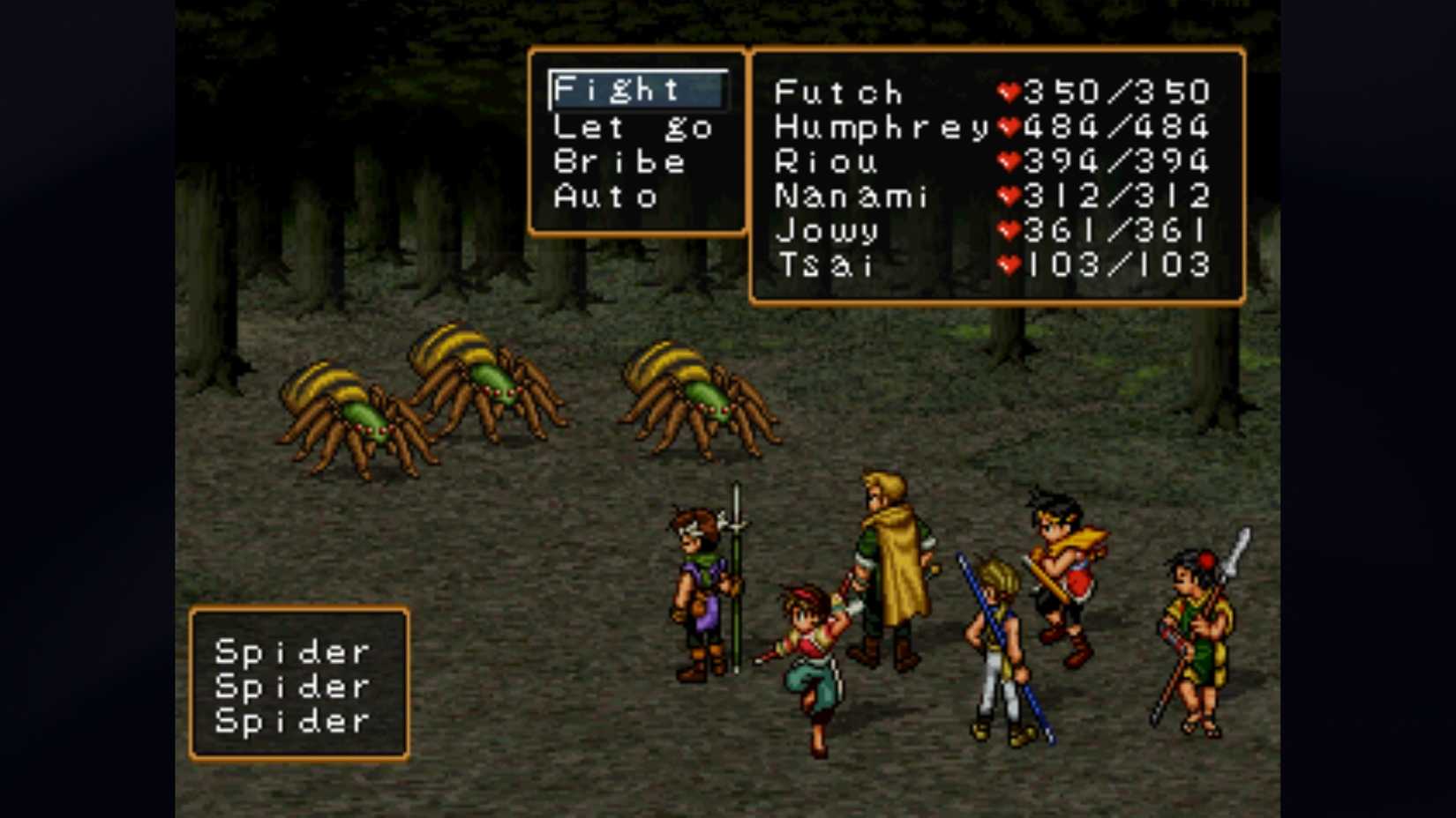 Suikoden II Gameplay Fight