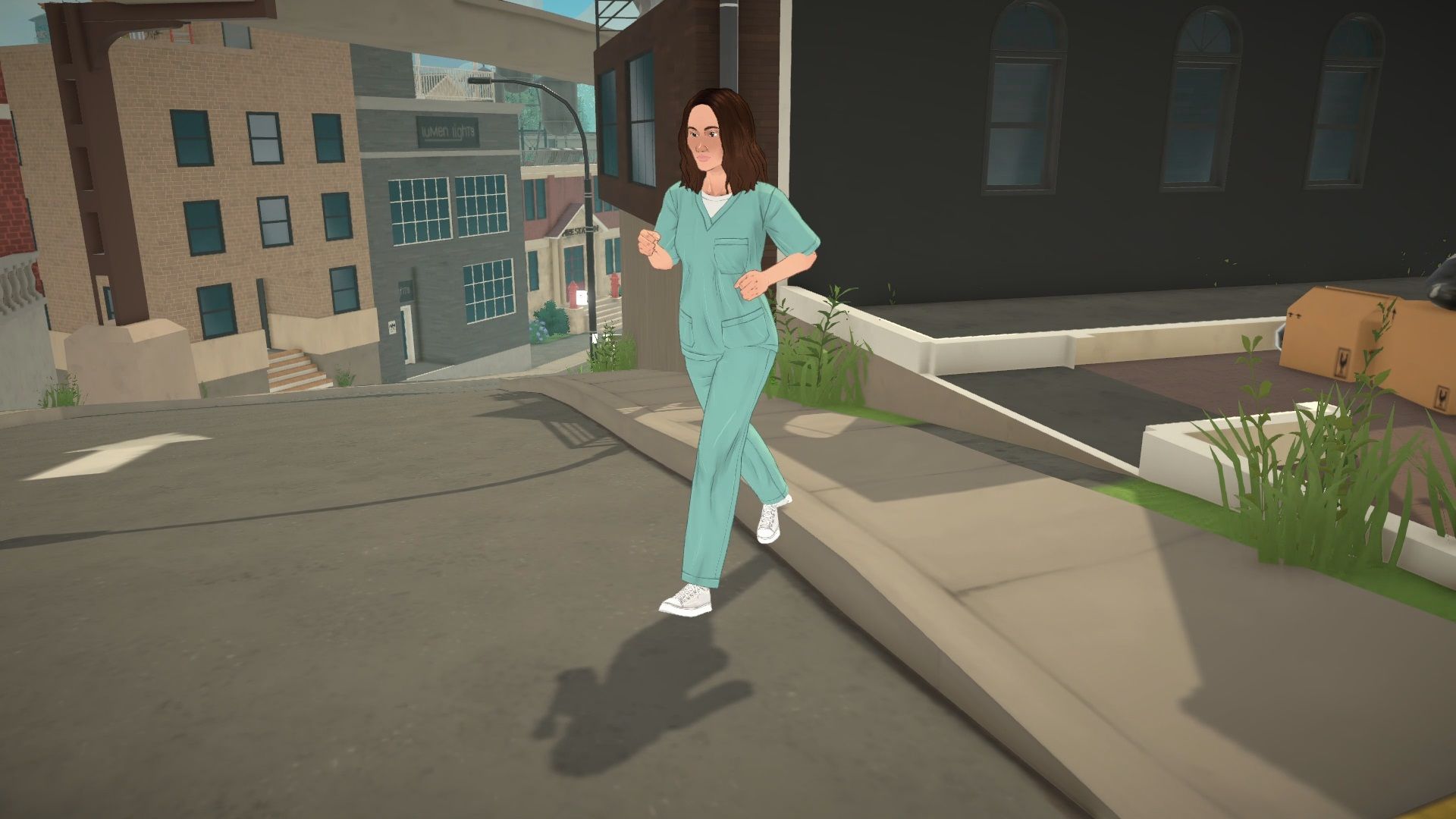 Paralives Nurse Sim Going to Work