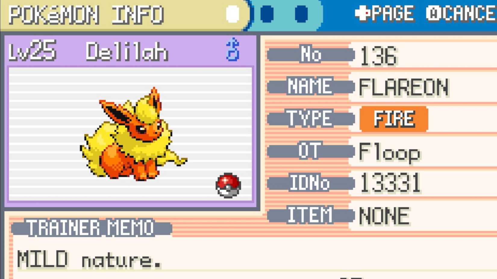Pokemon FireRed Eevee