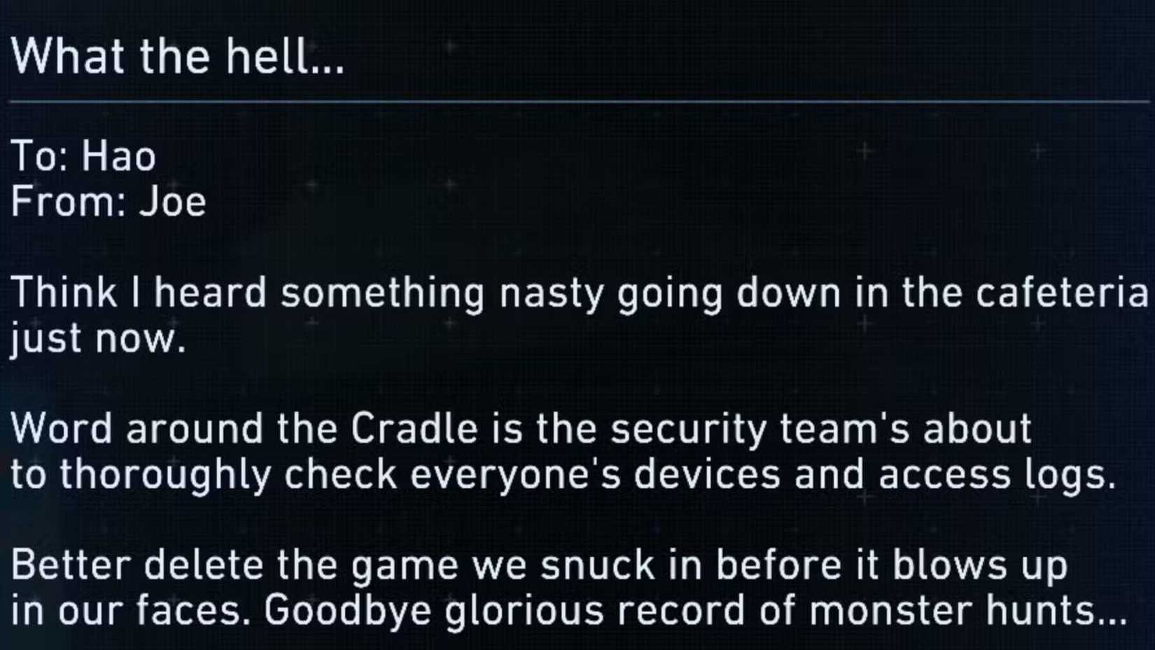 Pragmata Monster Hunter Email