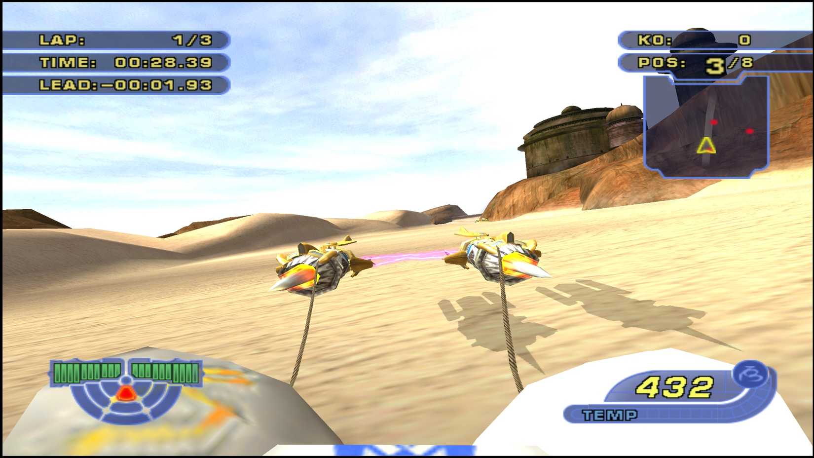a pod race 