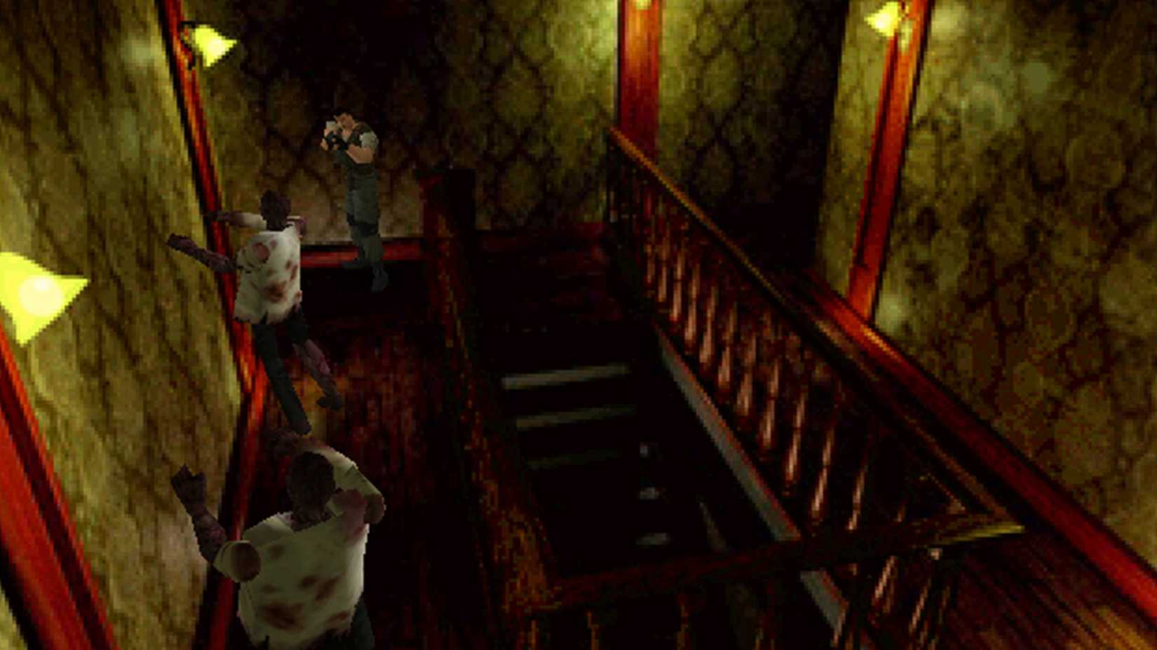 chris engaging with zombies