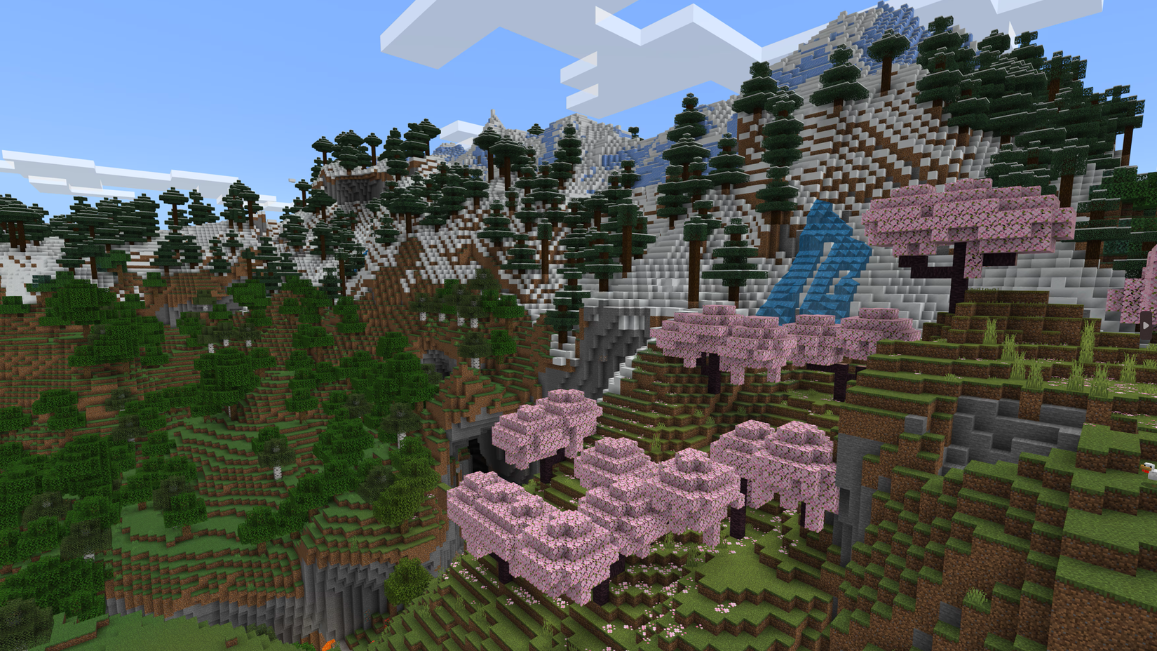 Minecraft mountain