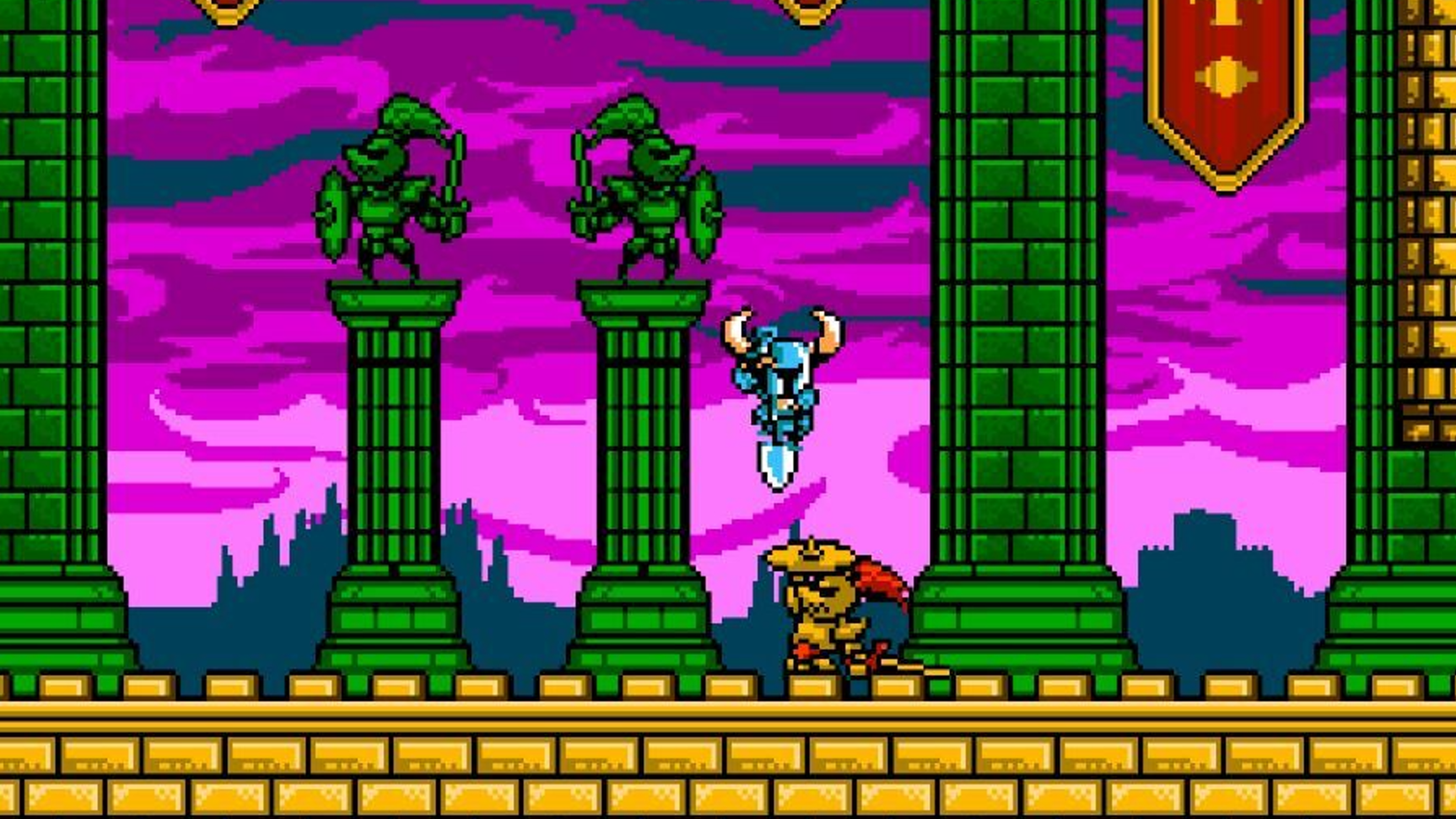 Shovel Knight bounce