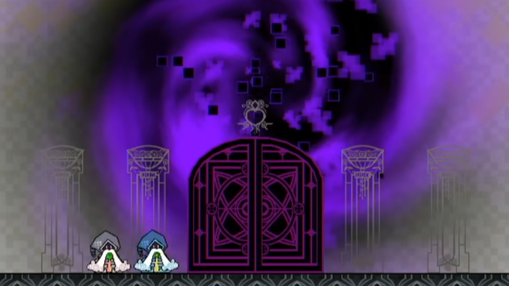 Super Paper Mario Castle Bleck door