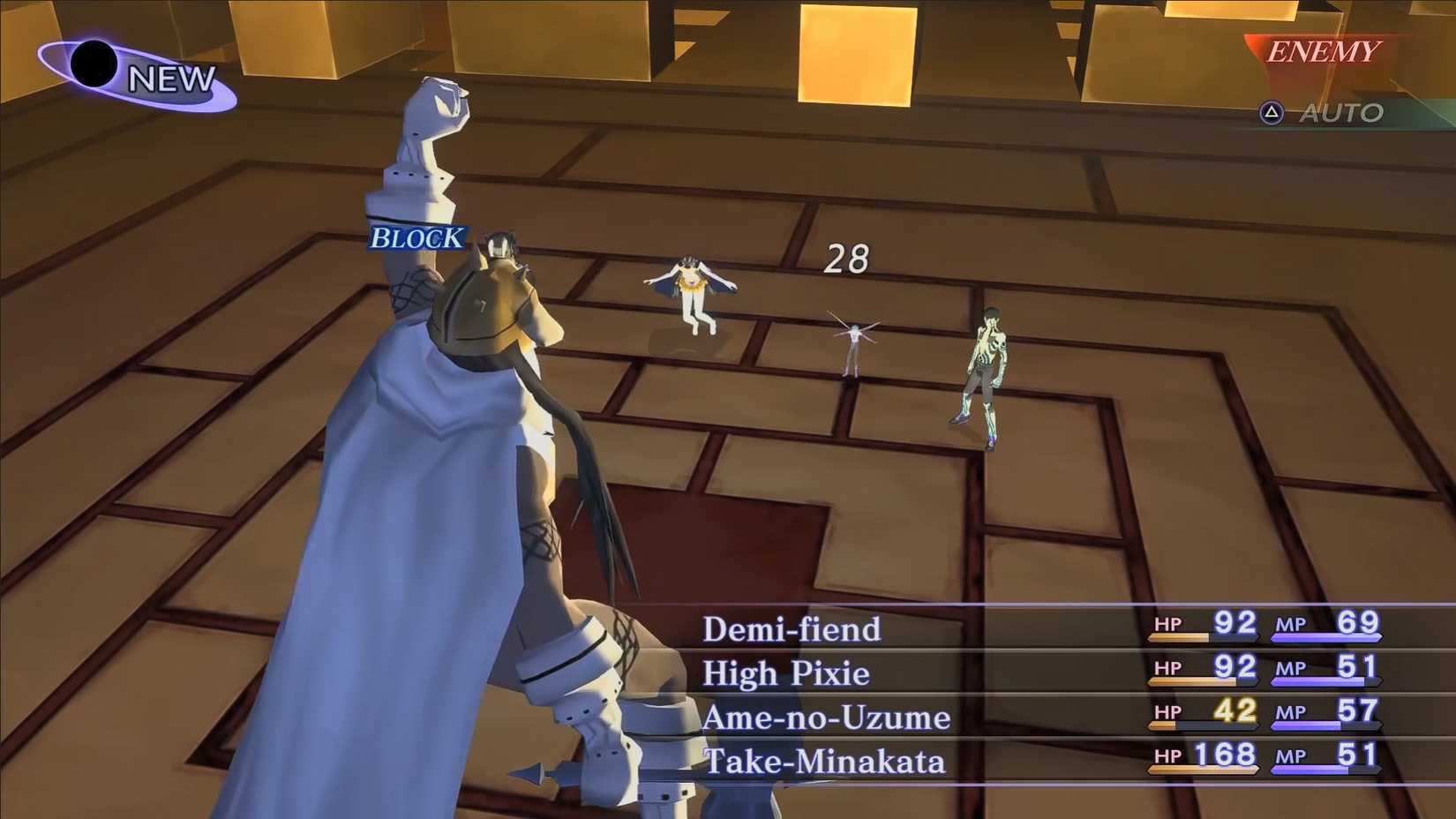 Shin Megami Tensei 3 Battle