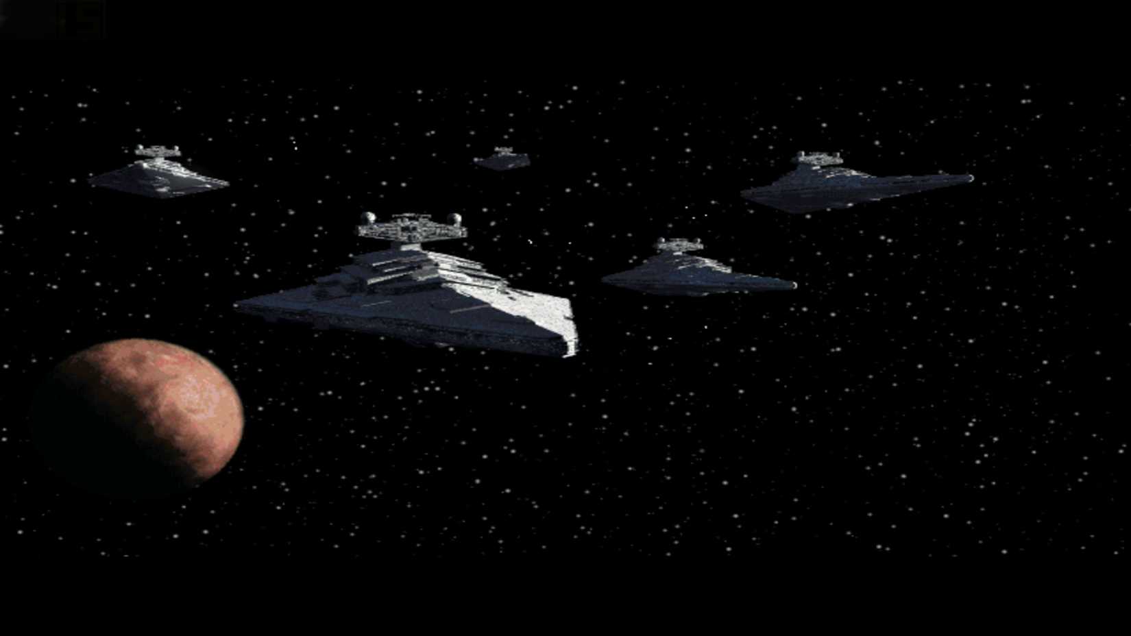 X-wing vs tie fighter cutscene