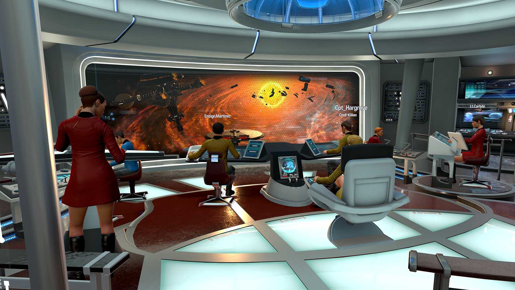 on the bridge of the enterprise