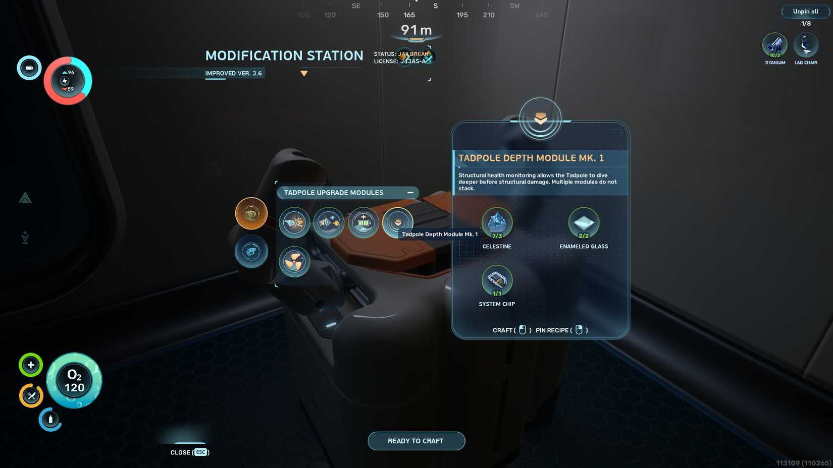 Subnautica 2 Depth Module Crafting