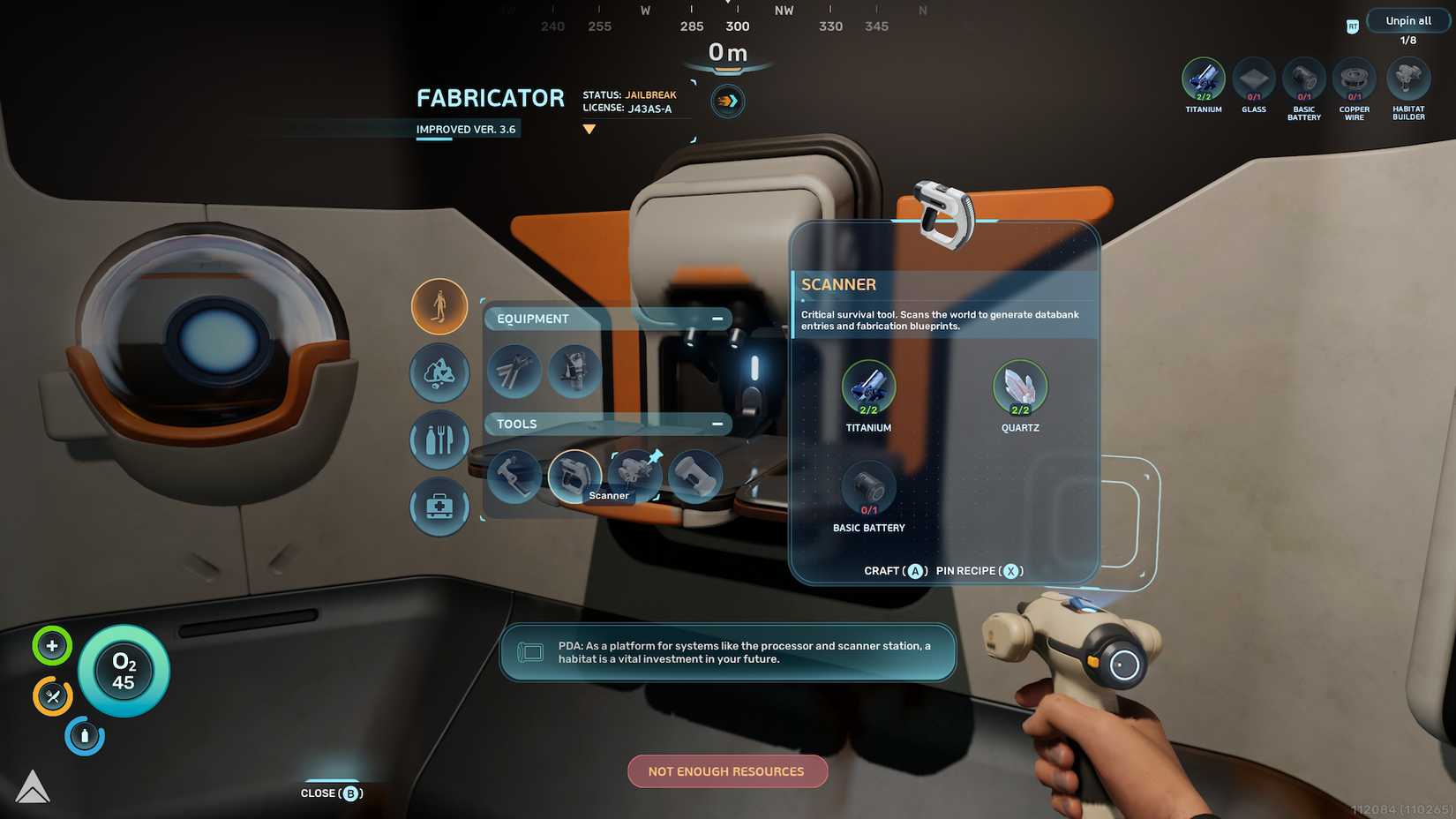 Subnautica 2 Habitat Builder Tool Scanner Tool Crafting