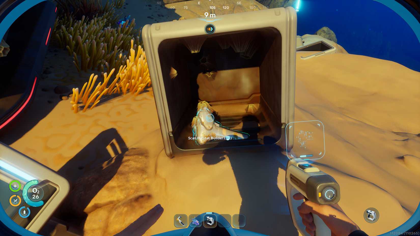 Subnautica 2 Habitat Builder Tool Scanning