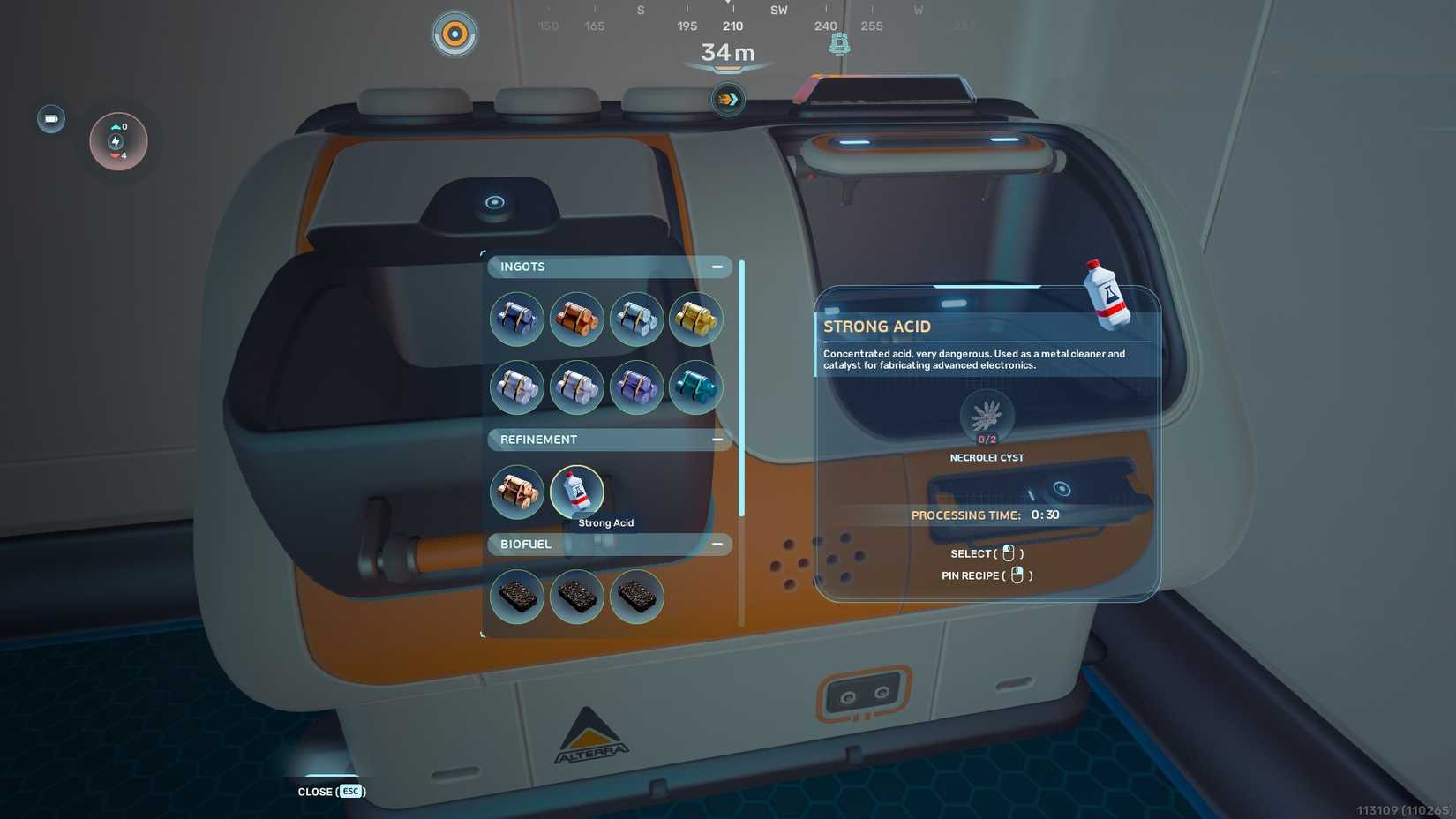 Subnautica 2 Necrolei Cyst Strong Acid