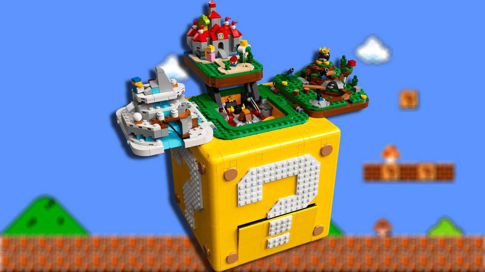 Super Mario 64 Question Mark Block LEGO Set