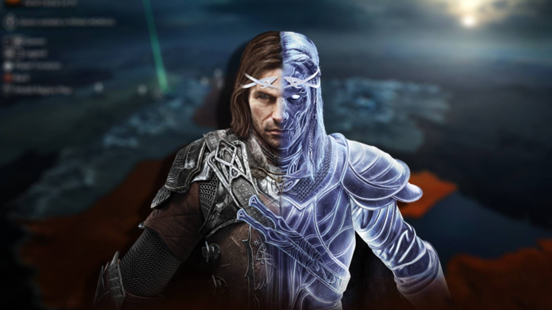 Talion Standing in Front of the World Map in Middle-earth: Shadow of War