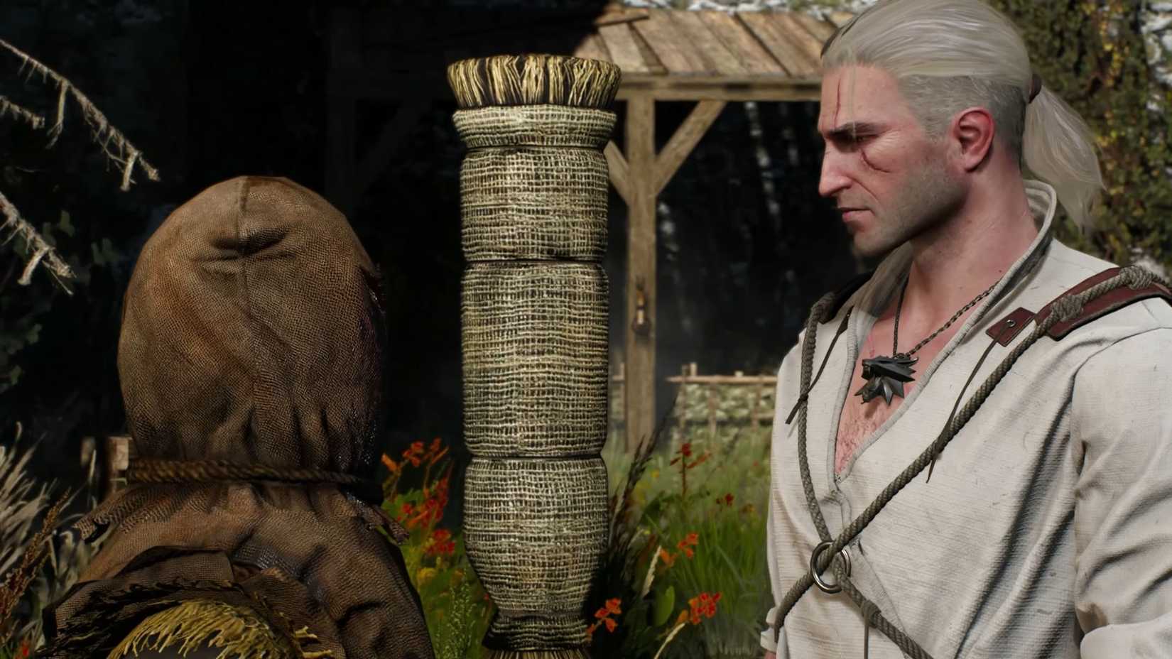 THe WItcher 3 Geralt near Training Gummy