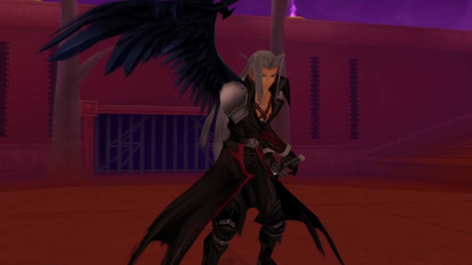Kingdom Hearts Sephiroth Optional Fight Boss Gameplay
