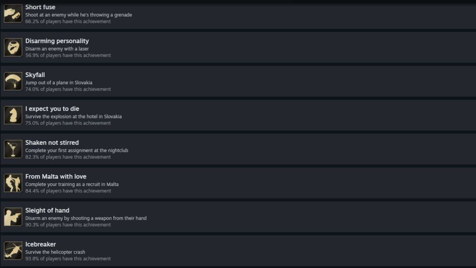 007 First Light Achievements