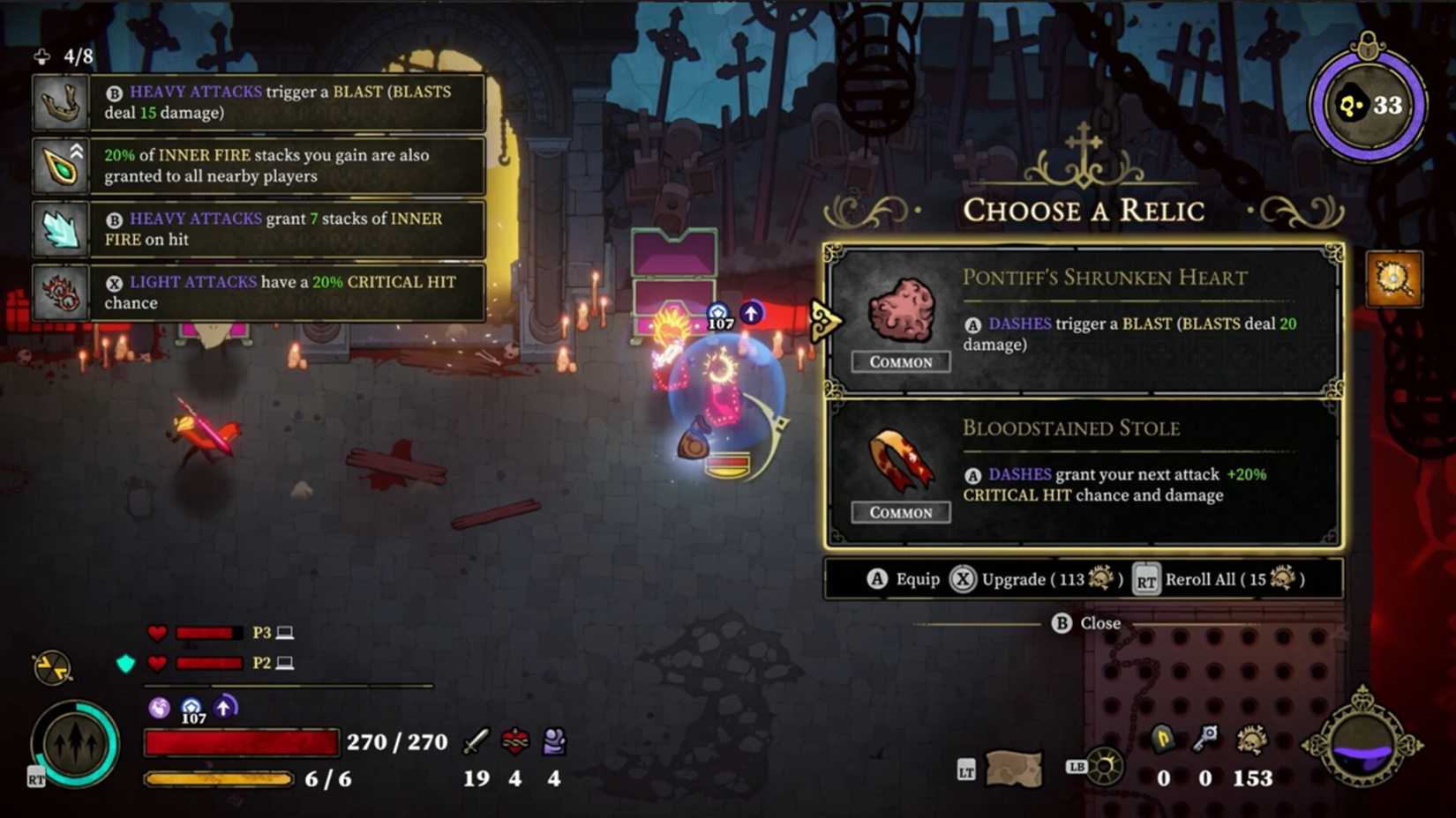 33 Immortals Relic Choice