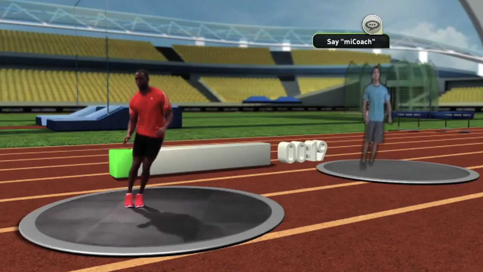 Someone training in Adidas MiCoach's launch trailer