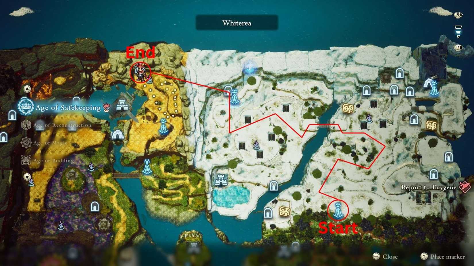 Adventures of Elliot Farming Route