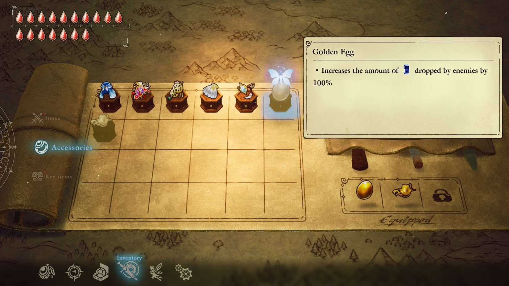 Adventures of Elliot Golden Egg in Inventory
