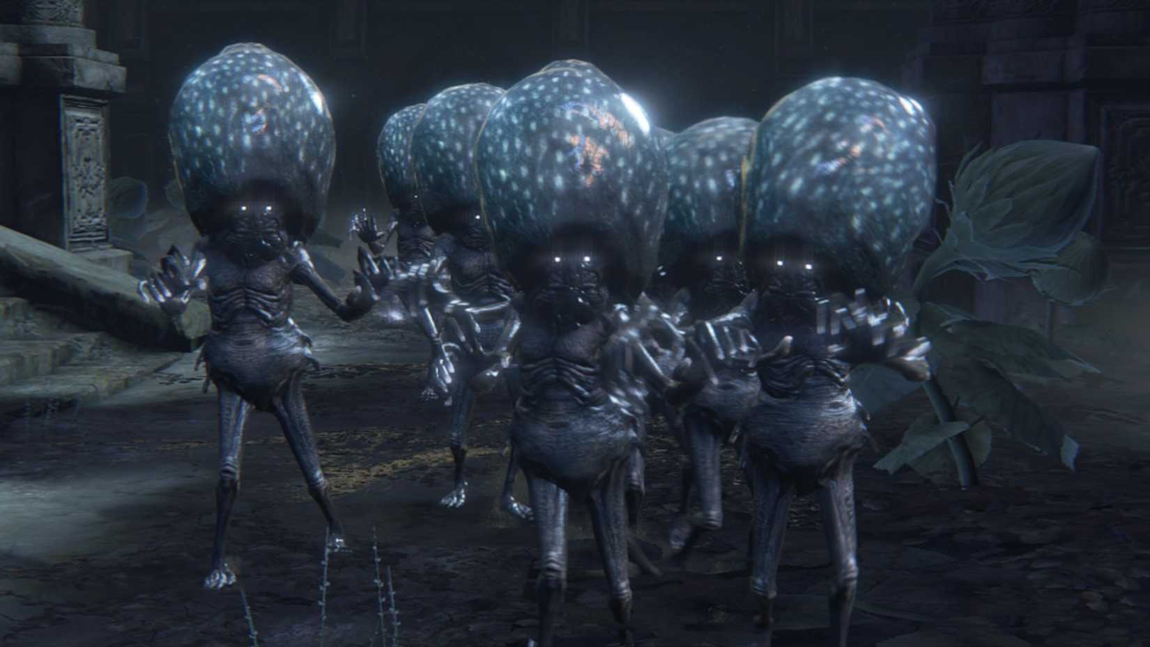 Bloodborne Alien Enemies in Group