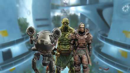 Codsworth, Super Mutant and Raider in Fallout 4