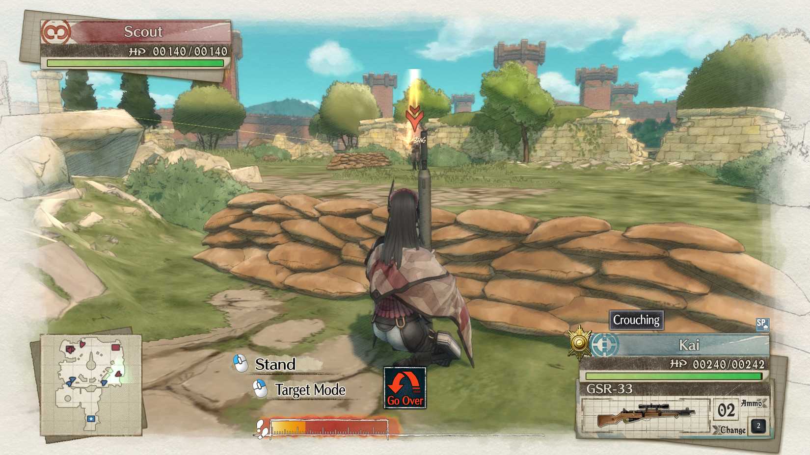 Combat in Valkyria Chronicles 4