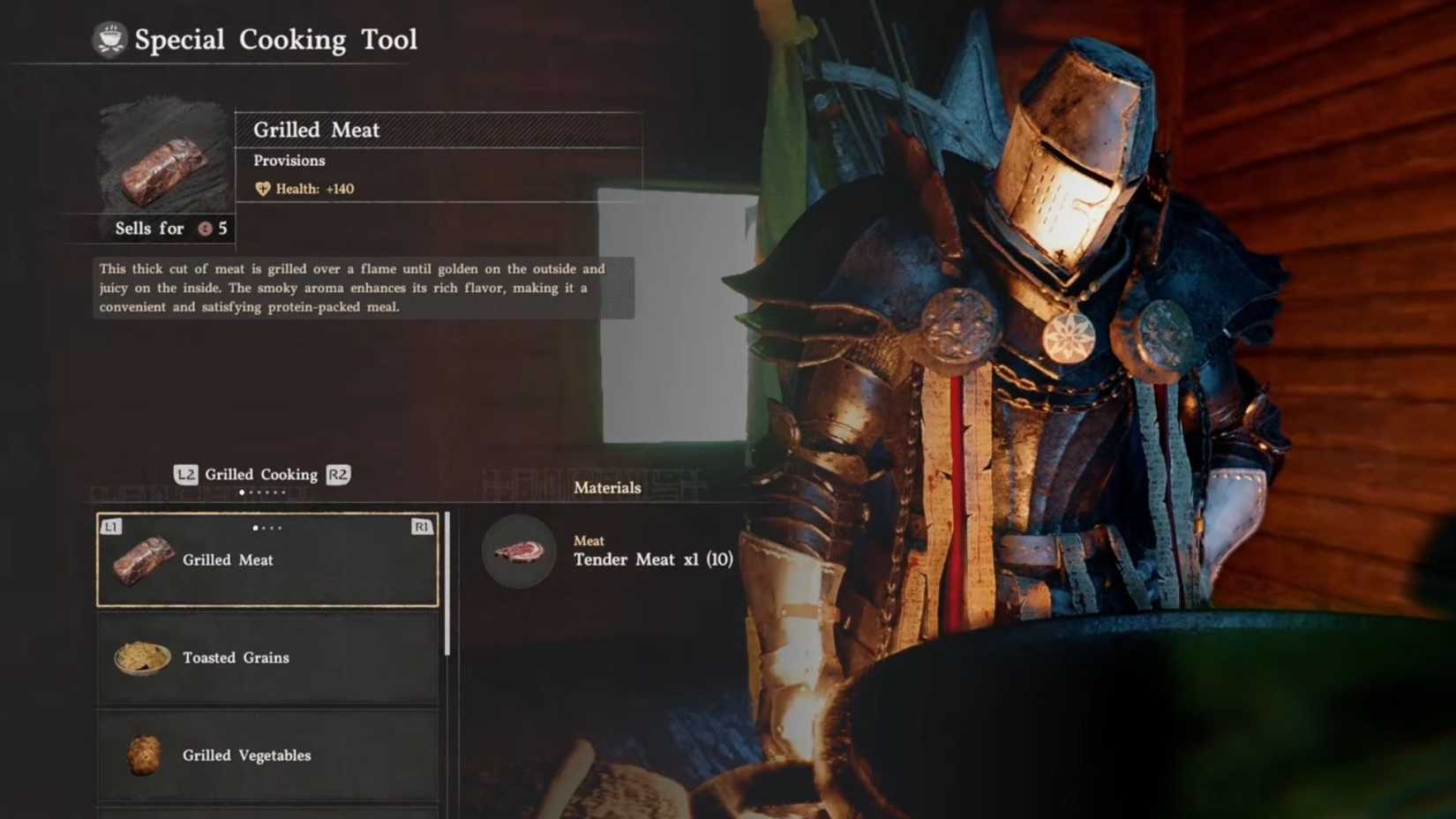 Crimson Desert Player Cooking