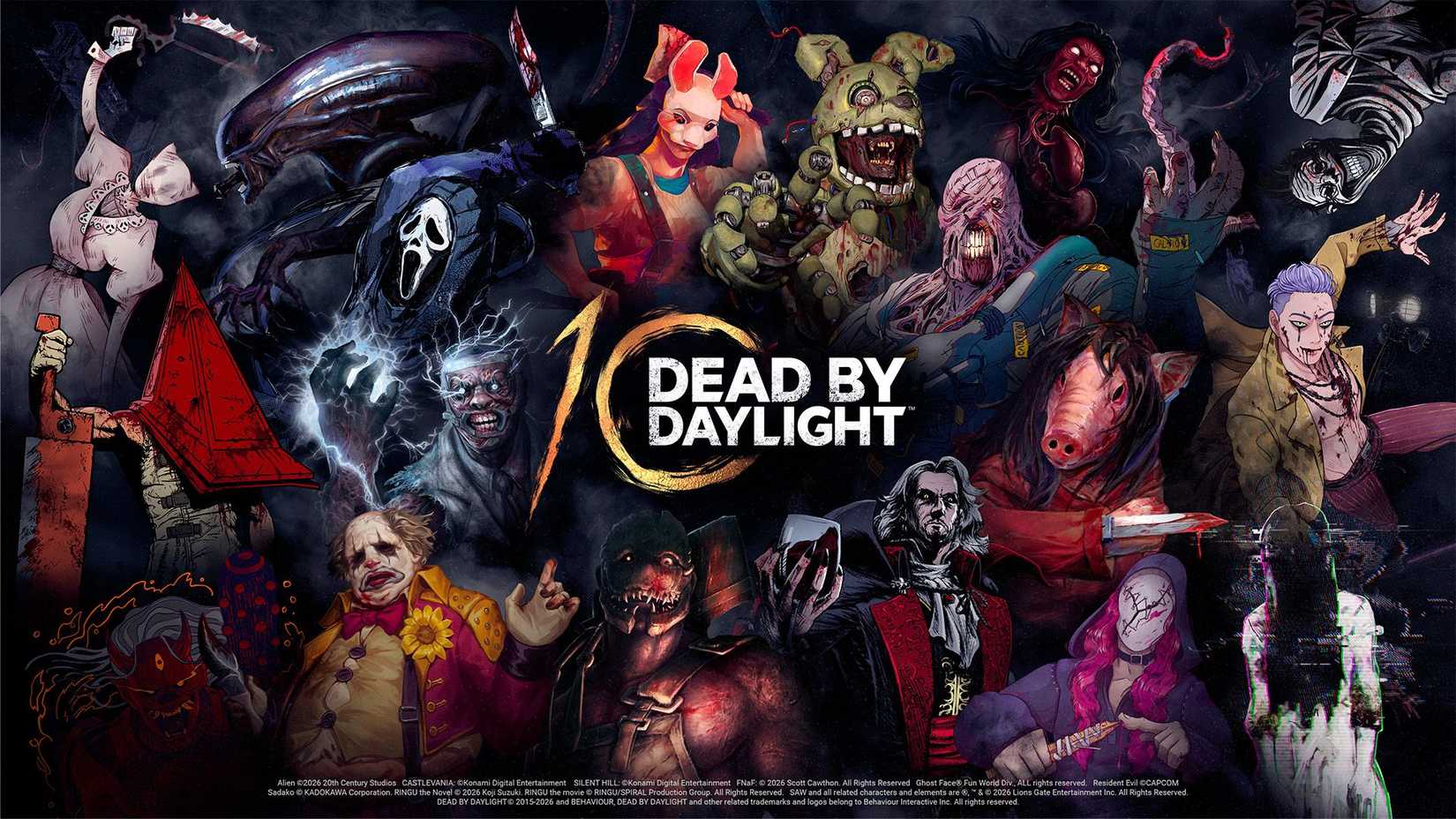 Dead by Daylight 10th Anniversary Splash