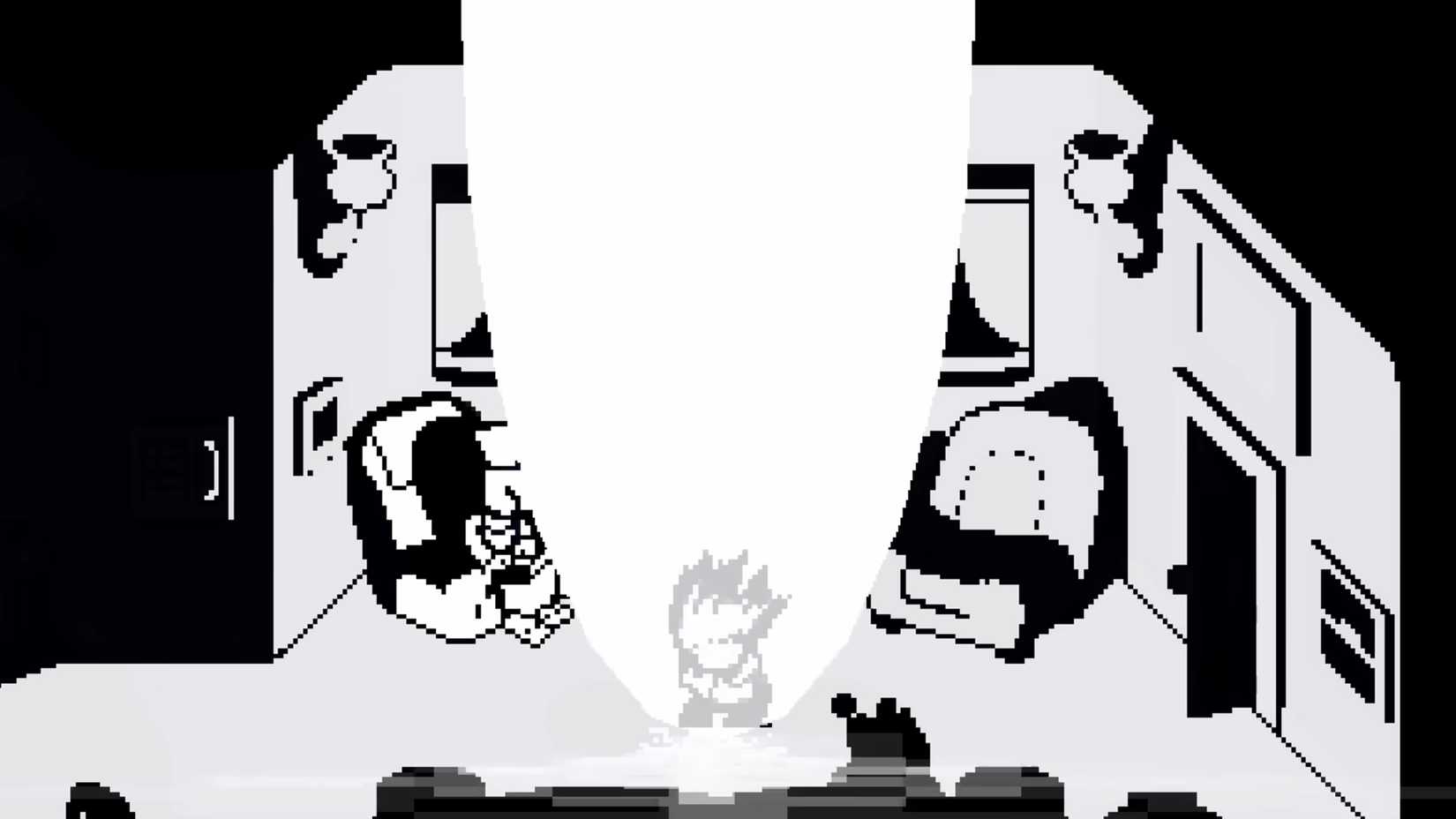 Kris making TV World's Dark Fountain in Deltarune Chapter 2's ending
