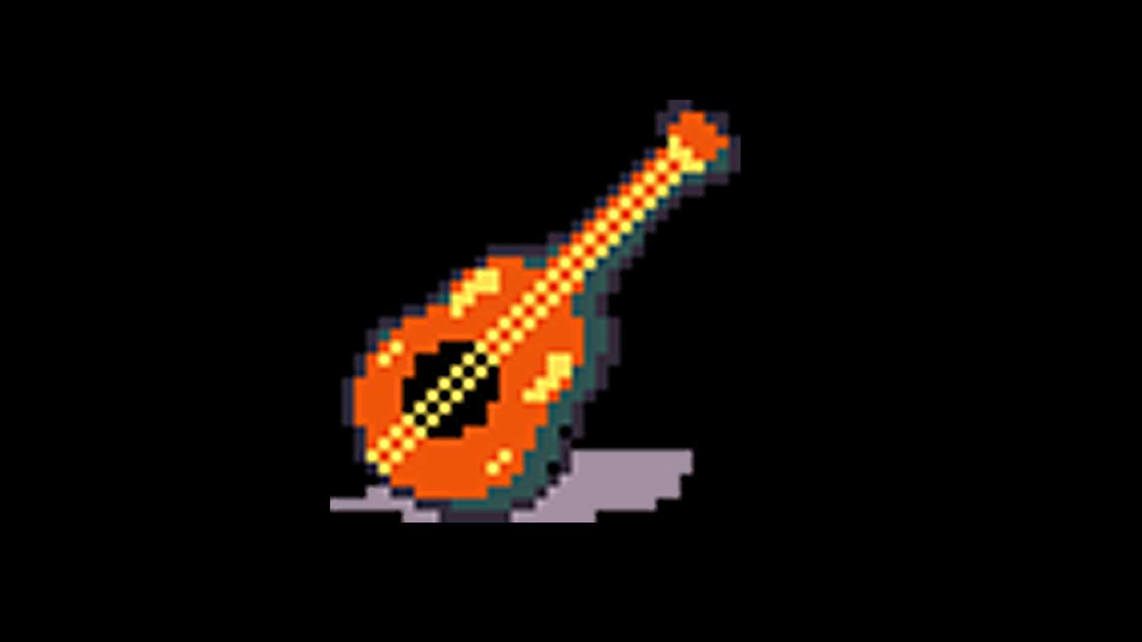 Dess' guitar from Deltarune