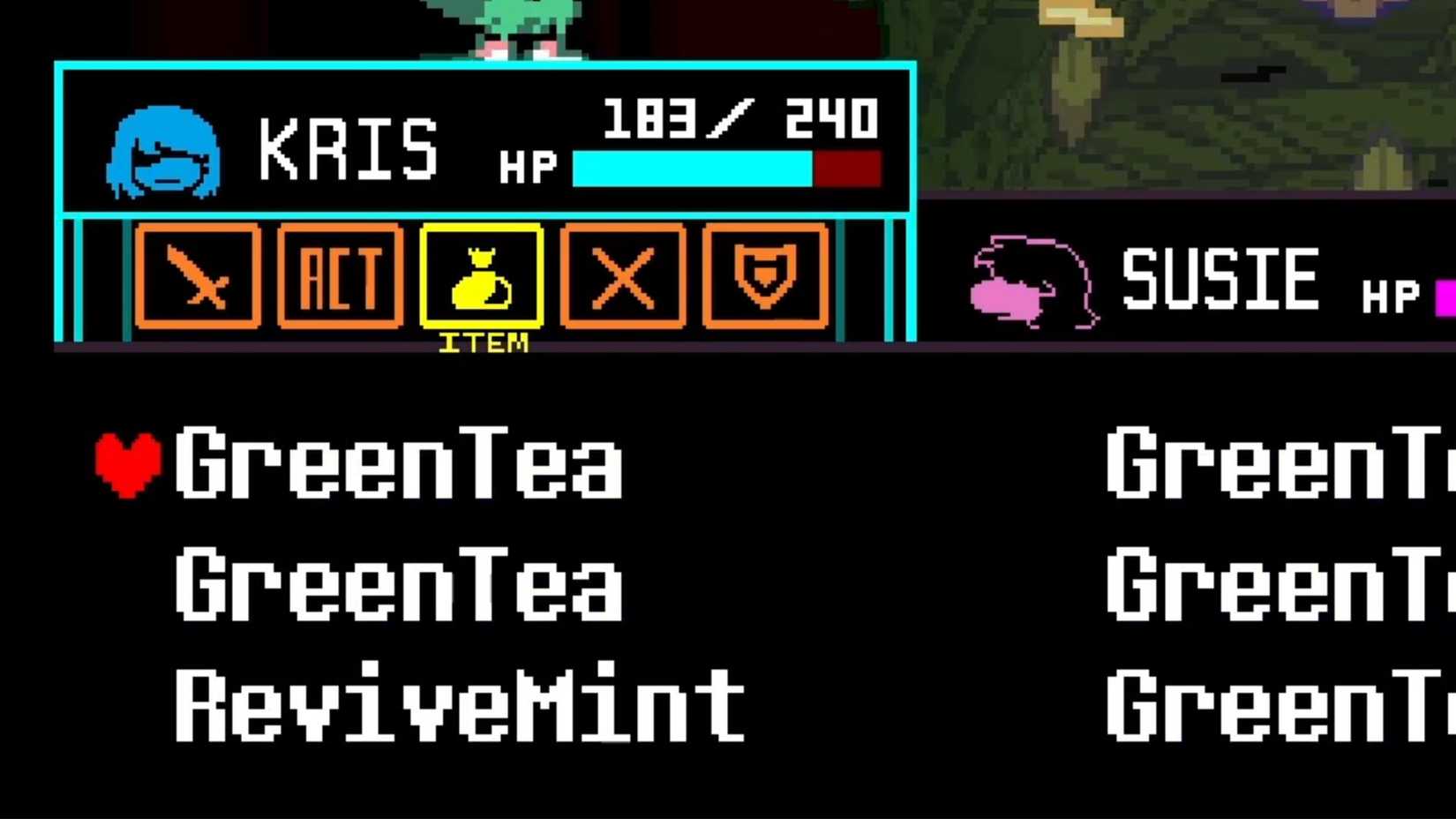 Deltarune Green Tea
