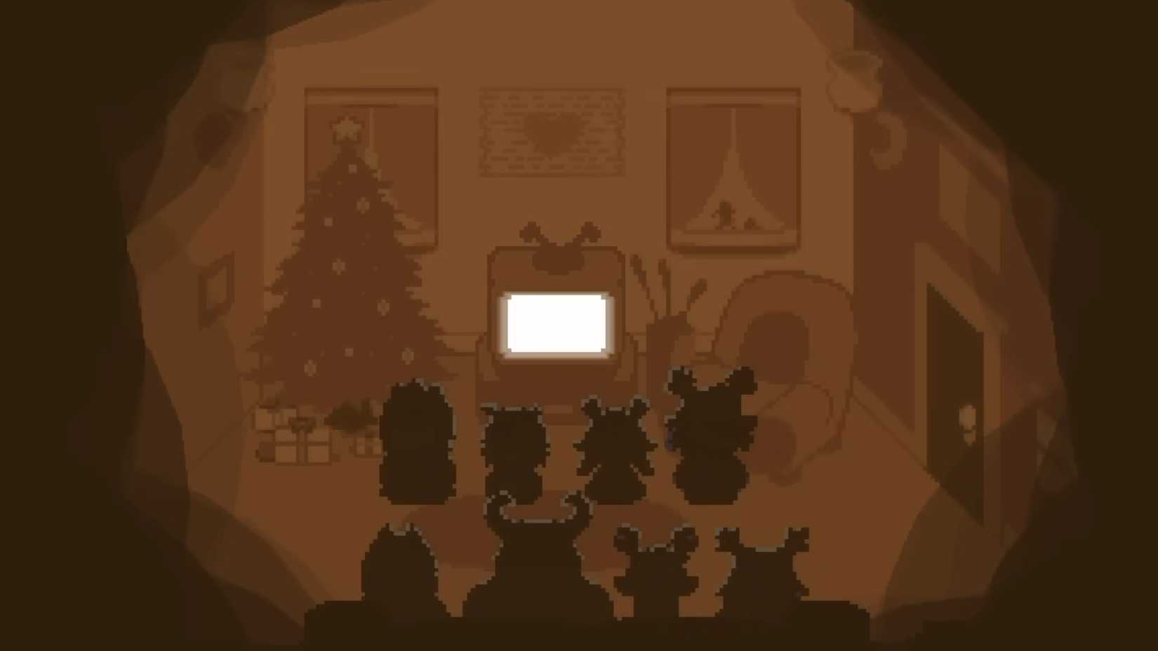 Tenna's flashback about the Dreemurr and Holiday families watching TV together from Deltarune Chapter 3
