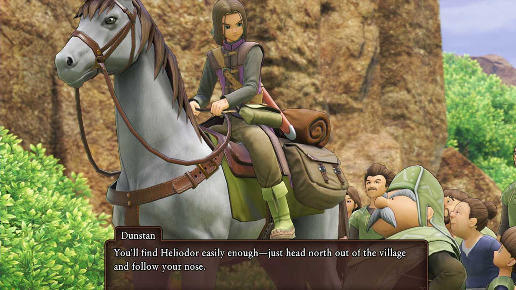knight on horseback in dq11