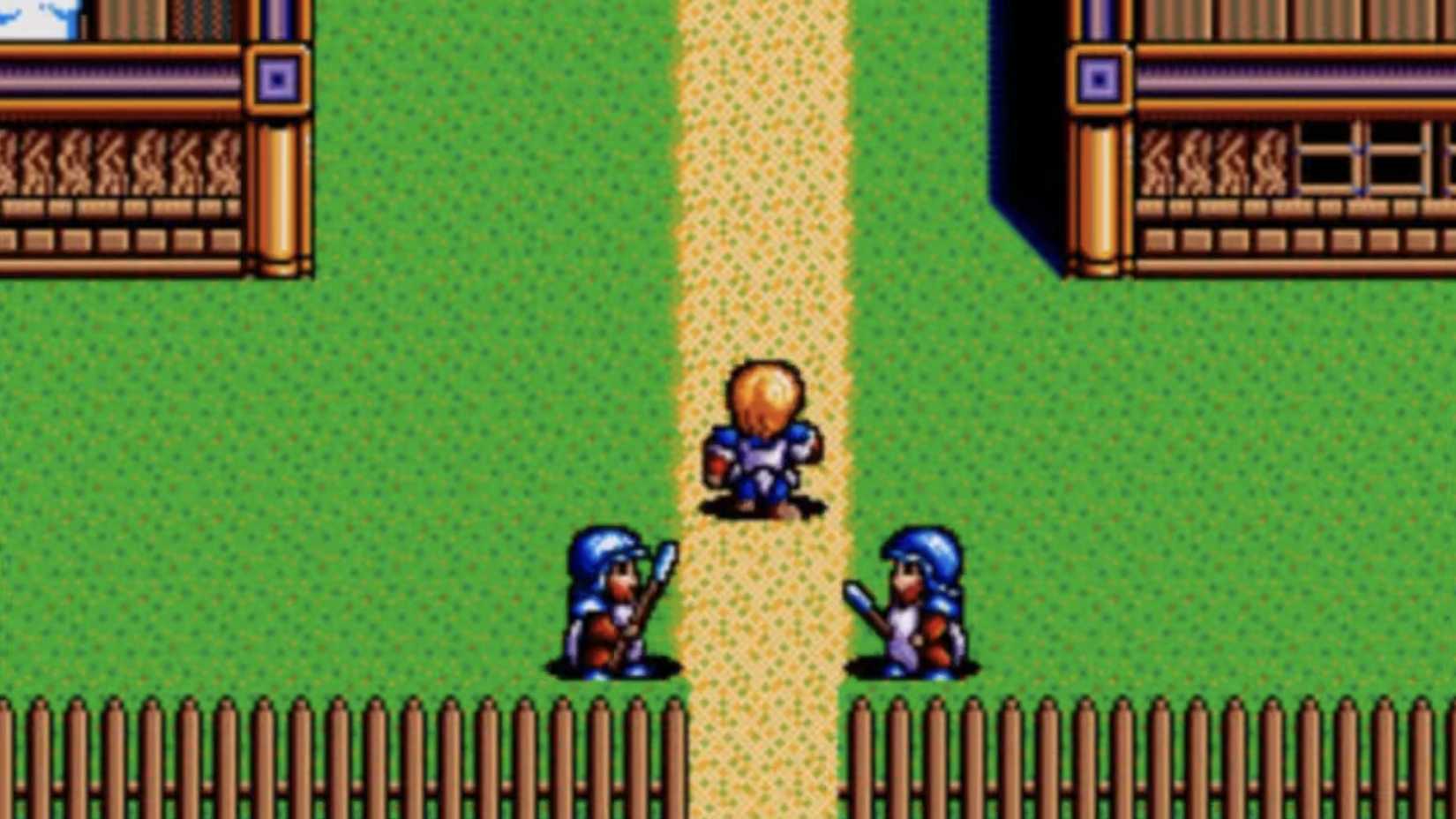  The Legend of Heroes showing the hero going through a town