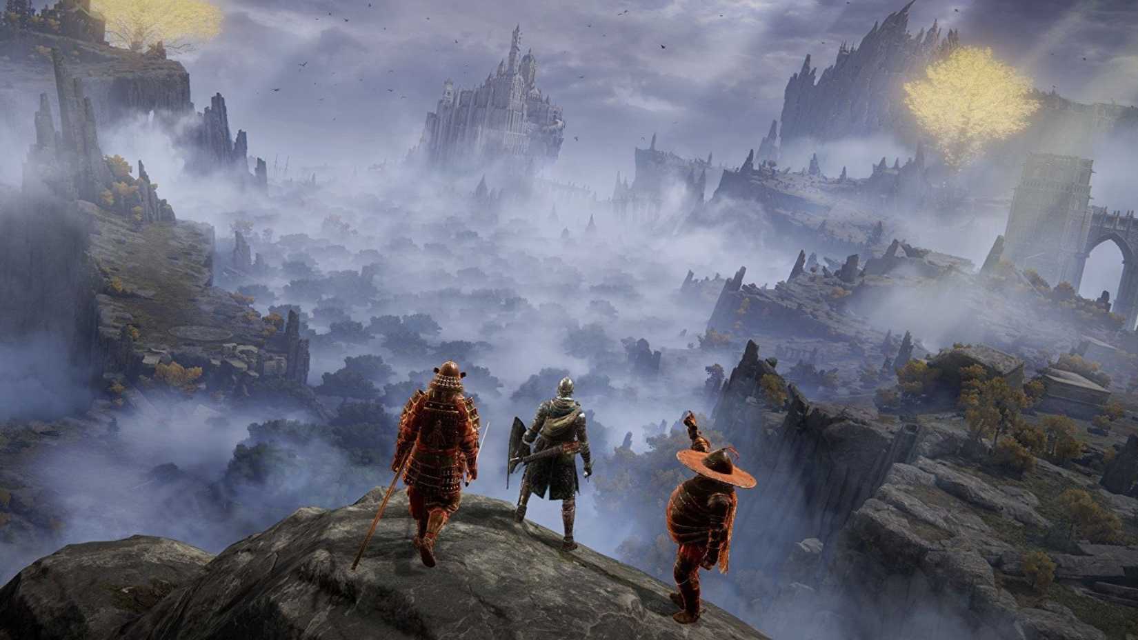 Elden Ring players in co-op on cliff